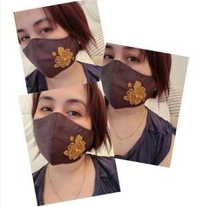 Fashion Mask (Brown Denim)